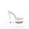 Pleaser - GLEAM601 Mules with heel - Transparent Product image
